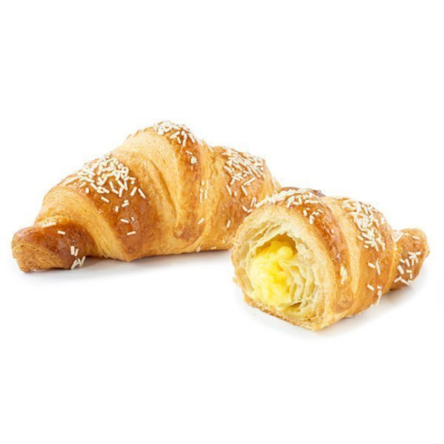Cupiello Curved Extra Filled Custard Croissant Frozen 5x80g