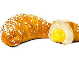 Cupiello Curved Extra Filled Custard Croissant Frozen 5x80g