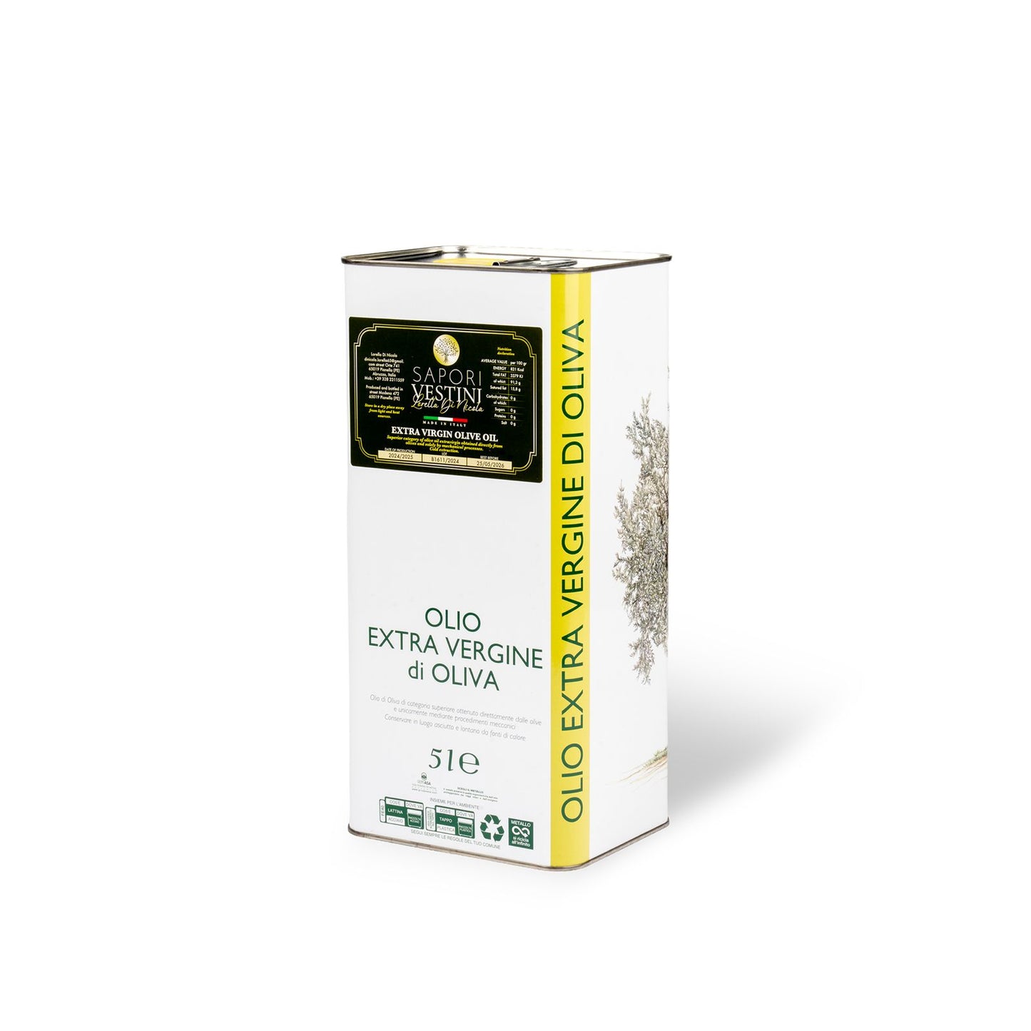 Lorella Extra Virgin Olive Oil PET 5L