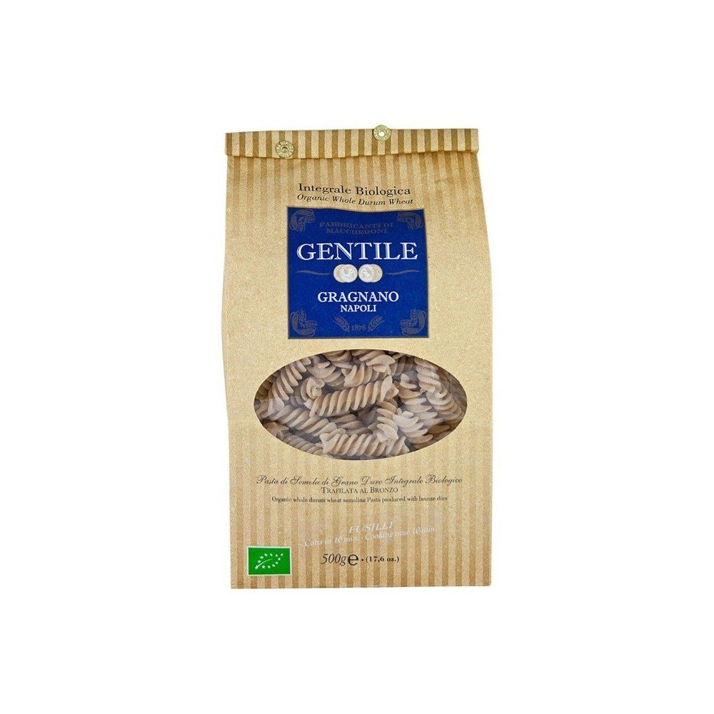 Gentile Pasta Fusilli Whole Grain 500g