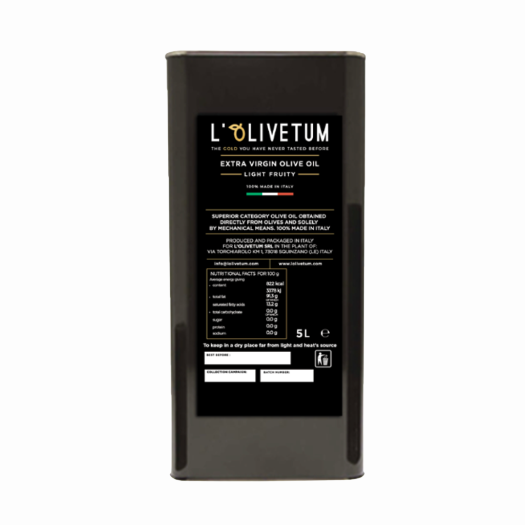 L’Olivetum Olive Oil Light Fruity 5L