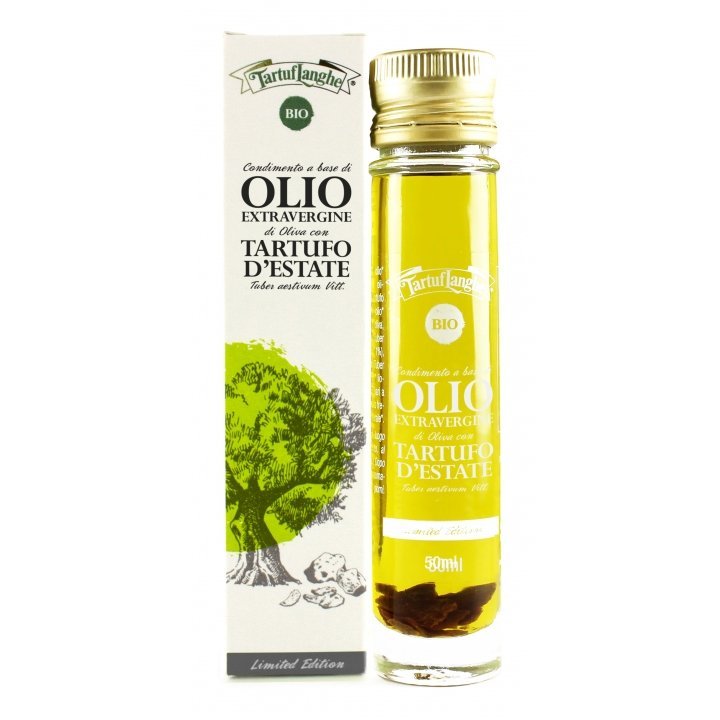 Tartuflanghe Organic Extra Virgin Olive Oil with Summer Truffle Slice 50ml